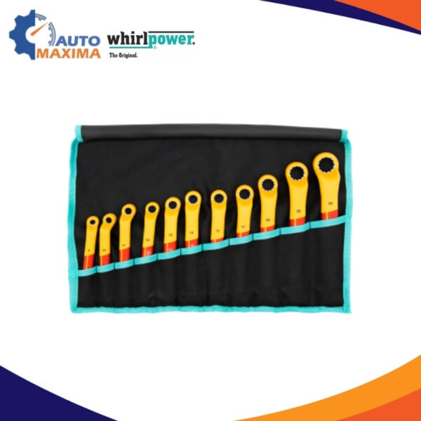 Insulated Ring Wrench, 75° Offset Ring Set, 11pc in pouch